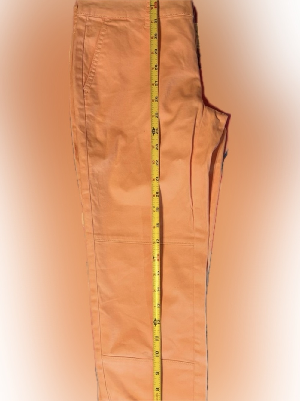 U.S. Polo Assn. Peach Chino Crop Pants.  Color: PMPK
